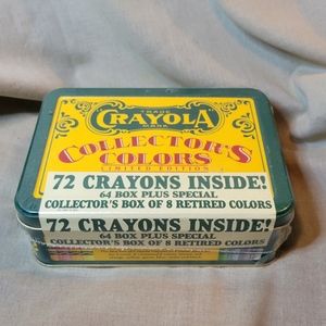 Vintage Sealed Crayola Collectors Colors Limited Edition Tin 72 Crayons 1990